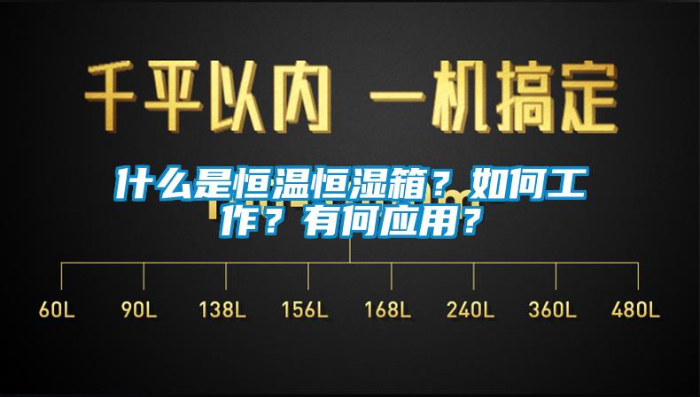 什么是恒温恒湿箱?如何工作?有何应用?
