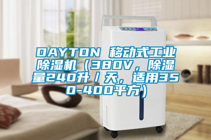 DAYTON 移动式工业除湿机(380V,除湿量240升/天,适用350-400平方)