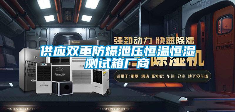 供应双重防爆泄压恒温恒湿测试箱厂商