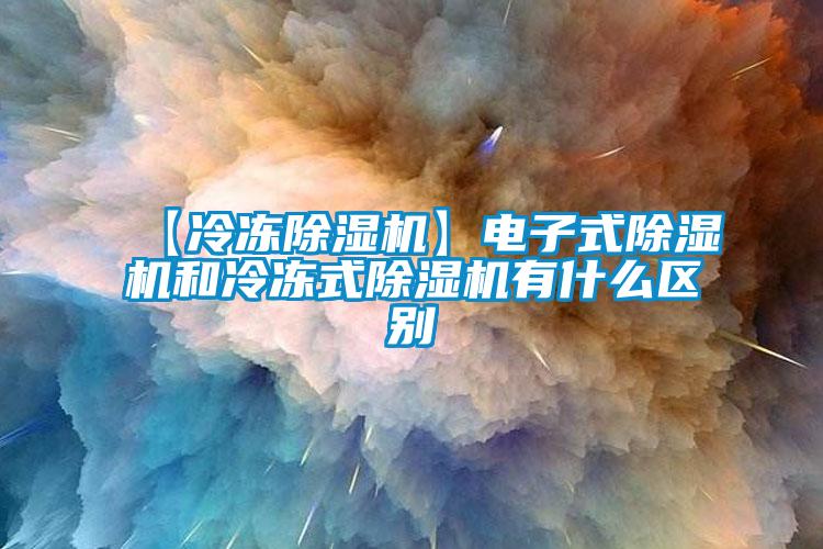 【冷冻除湿机】电子式除湿机和冷冻式除湿机有什么区别