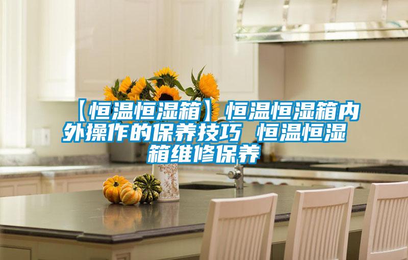 【恒温恒湿箱】恒温恒湿箱内外操作的保养技巧 恒温恒湿箱维修保养