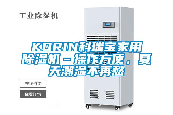 KORIN科瑞宝家用除湿机–操作方便,夏天潮湿不再愁