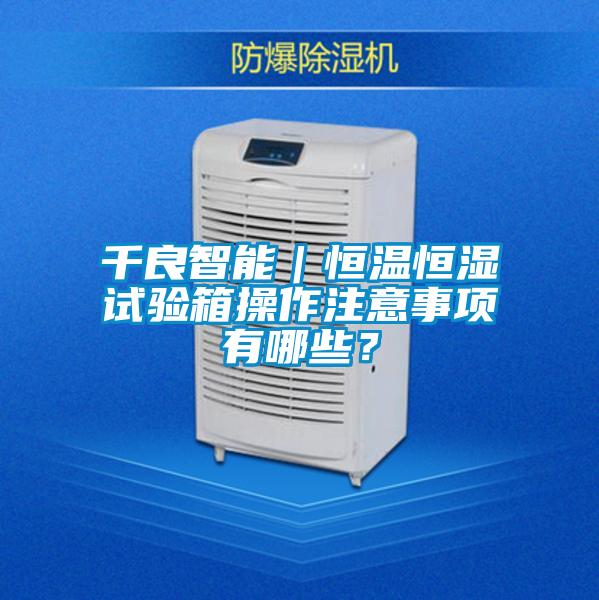千良智能|恒温恒湿试验箱操作注意事项有哪些?