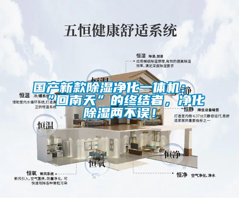 国产新款除湿净化一体机:“回南天”的终结者,净化除湿两不误!