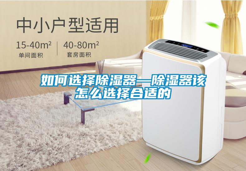 如何选择除湿器—除湿器该怎么选择合适的
