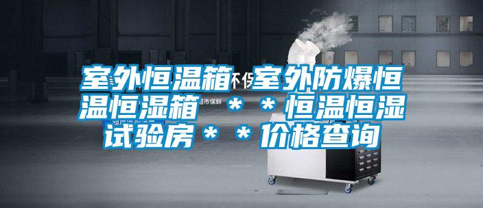 室外恒温箱 室外防爆恒温恒湿箱 **恒温恒湿试验房**价格查询