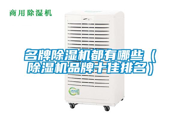名牌除湿机都有哪些(除湿机品牌十佳排名)