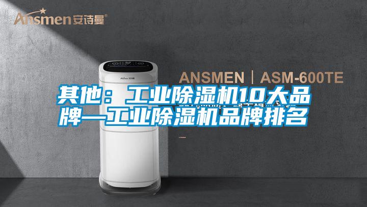 其他:工业除湿机10大品牌—工业除湿机品牌排名