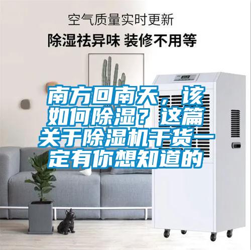 南方回南天,该如何除湿?这篇关于除湿机干货一定有你想知道的