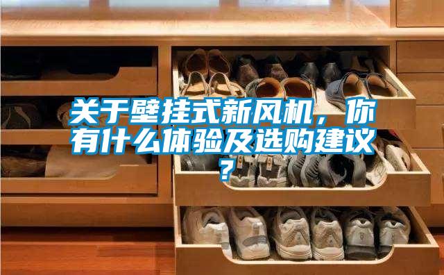 关于壁挂式新风机,你有什么体验及选购建议?