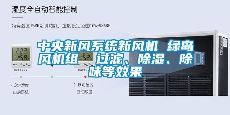 中央新风系统新风机 绿岛风机组  过滤、除湿、除味等效果