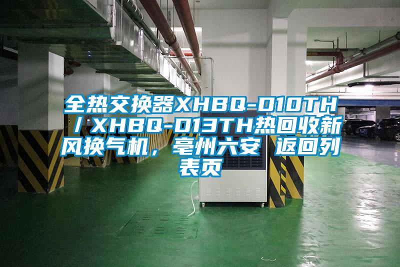 全热交换器XHBQ-D10TH/XHBQ-D13TH热回收新风换气机,亳州六安 返回列表页
