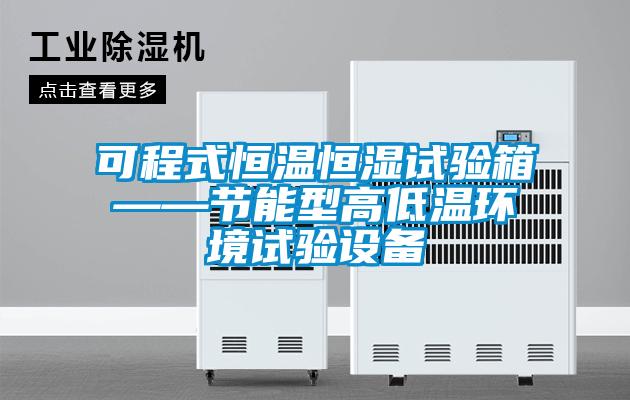 可程式恒温恒湿试验箱——节能型高低温环境试验设备