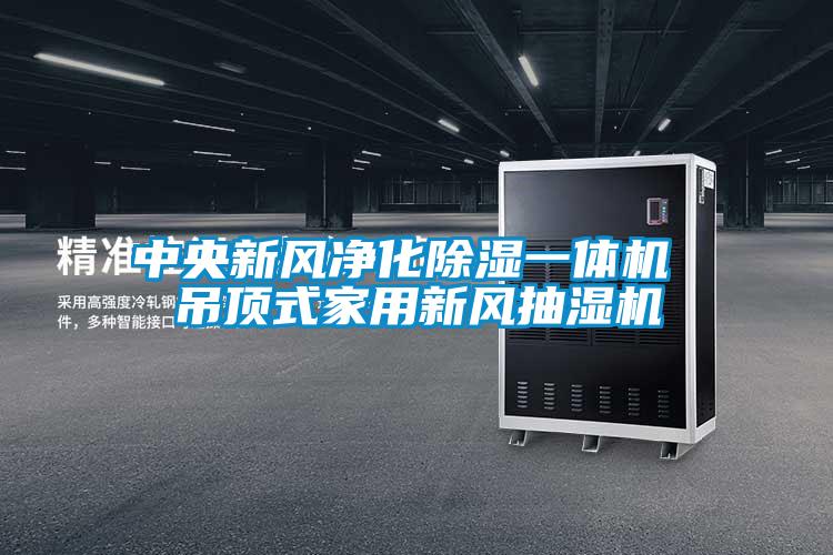 中央新风净化除湿一体机 吊顶式家用新风抽湿机