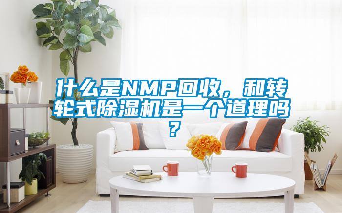 什么是NMP回收,和转轮式除湿机是一个道理吗?