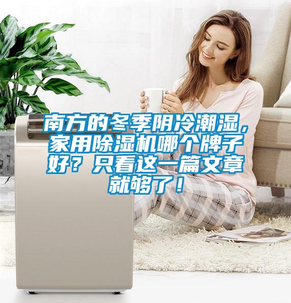 南方的冬季阴冷潮湿,家用除湿机哪个牌子好?只看这一篇文章就够了!