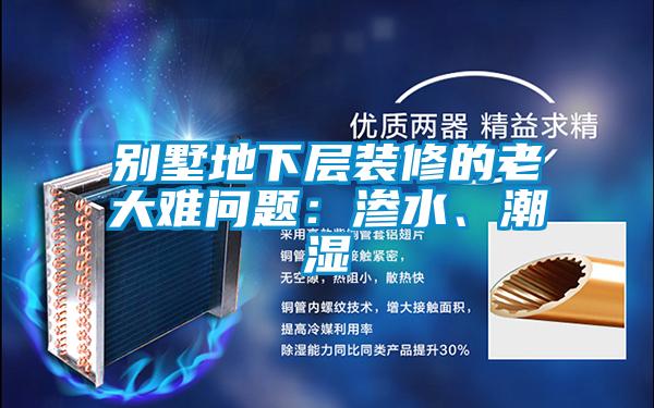 别墅地下层装修的老大难问题:渗水、潮湿