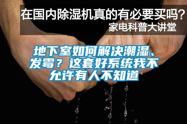 地下室如何解决潮湿、发霉?这套好系统我不允许有人不知道