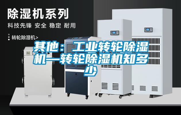 其他:工业转轮除湿机—转轮除湿机知多少