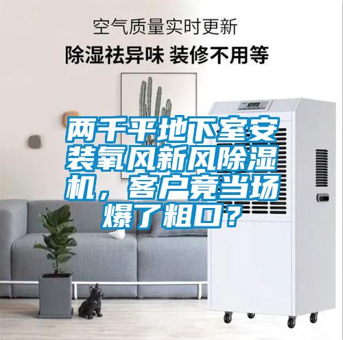 两千平地下室安装氧风新风除湿机,客户竟当场爆了粗口?