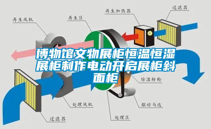 博物馆文物展柜恒温恒湿展柜制作电动开启展柜斜面柜