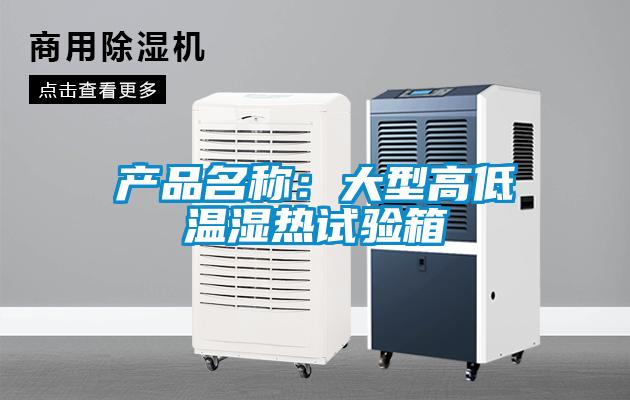 产品名称:大型高低温湿热试验箱