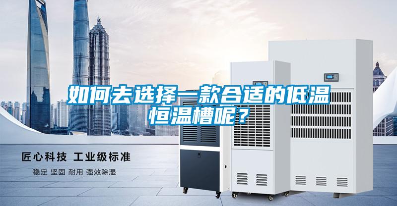如何去选择一款合适的低温恒温槽呢?