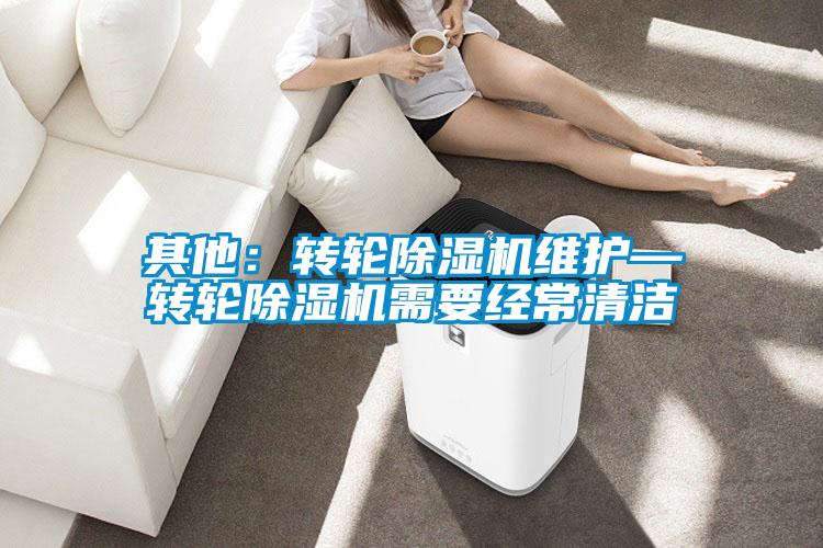 其他:转轮除湿机维护—转轮除湿机需要经常清洁