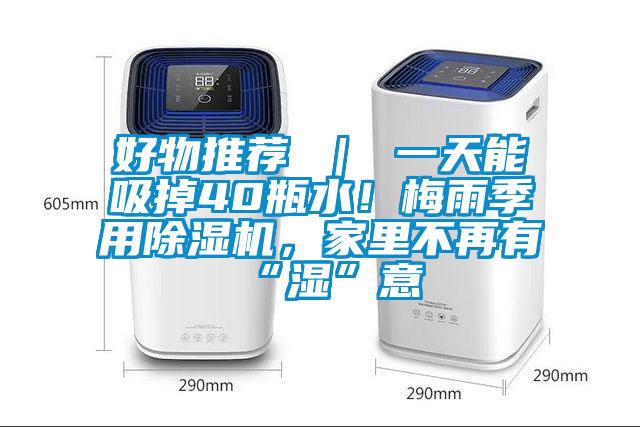 好物推荐 | 一天能吸掉40瓶水!梅雨季用除湿机,家里不再有“湿”意