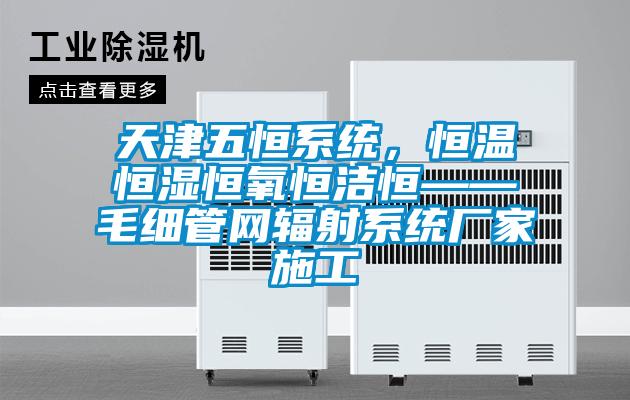 天津五恒系统,恒温恒湿恒氧恒洁恒——毛细管网辐射系统厂家施工