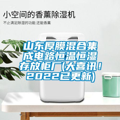 山东厚膜混合集成电路恒温恒湿存放柜厂(大喜讯!2022已更新)