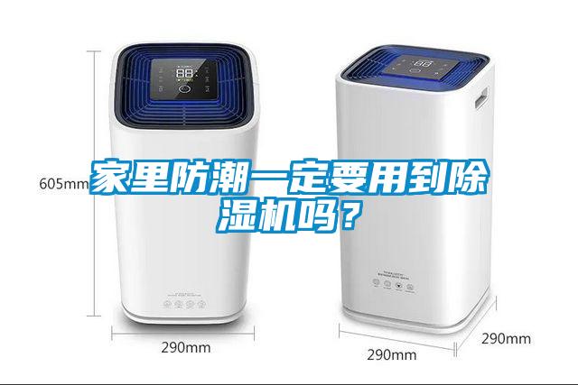 家里防潮一定要用到除湿机吗?