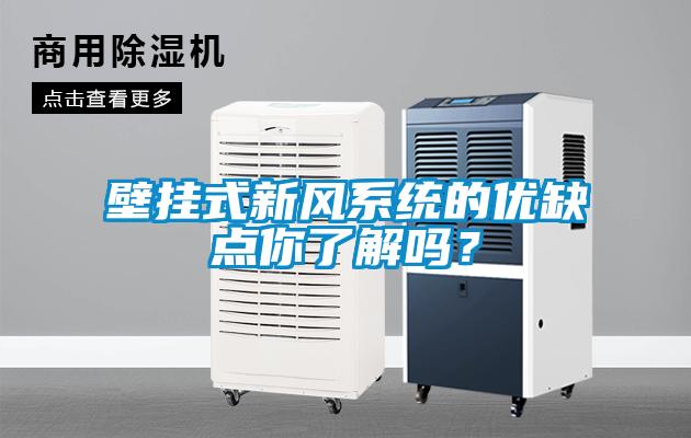 壁挂式新风系统的优缺点你了解吗?