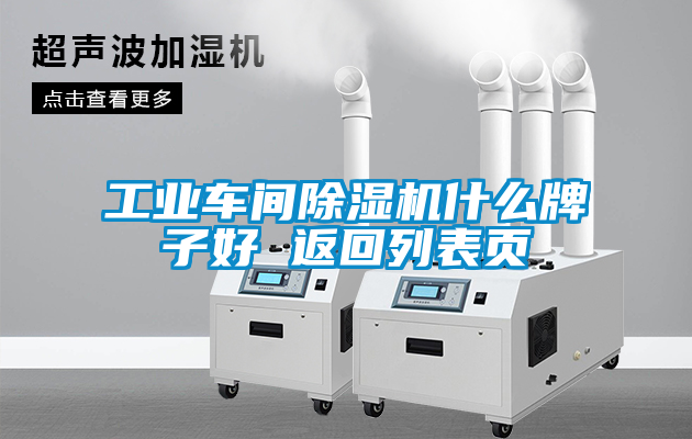 工业车间除湿机什么牌子好 返回列表页