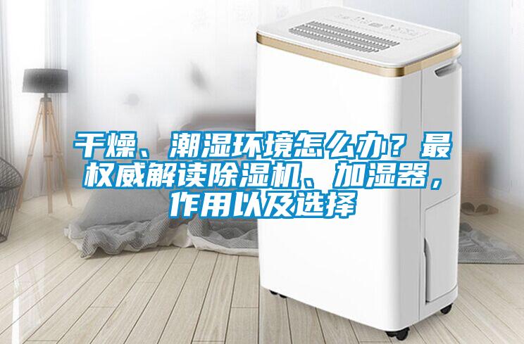 干燥、潮湿环境怎么办？最权威解读除湿机、加湿器，作用以及选择