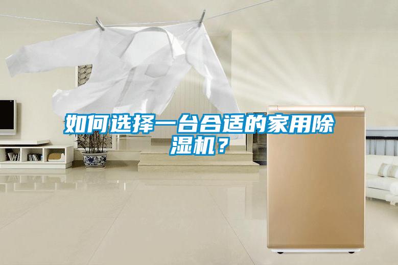 如何选择一台合适的家用除湿机?