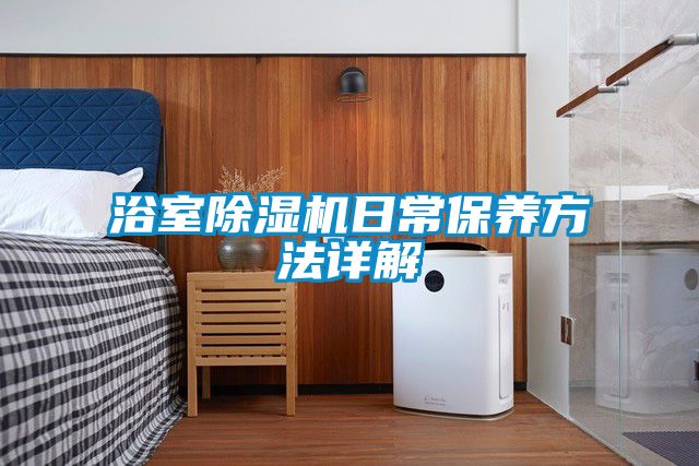 浴室除湿机日常保养方法详解