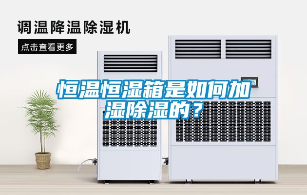 恒温恒湿箱是如何加湿除湿的？