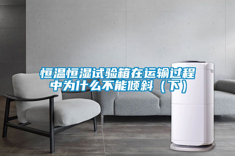 恒温恒湿试验箱在运输过程中为什么不能倾斜（下）