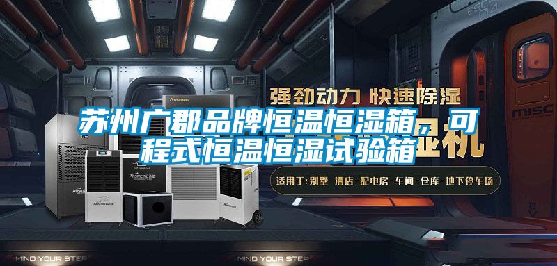 苏州广郡品牌恒温恒湿箱,可程式恒温恒湿试验箱