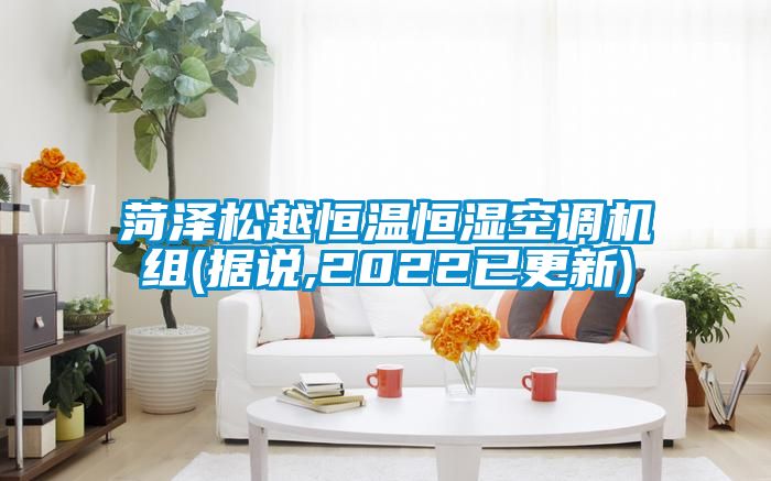 菏泽松越恒温恒湿空调机组(据说,2022已更新)
