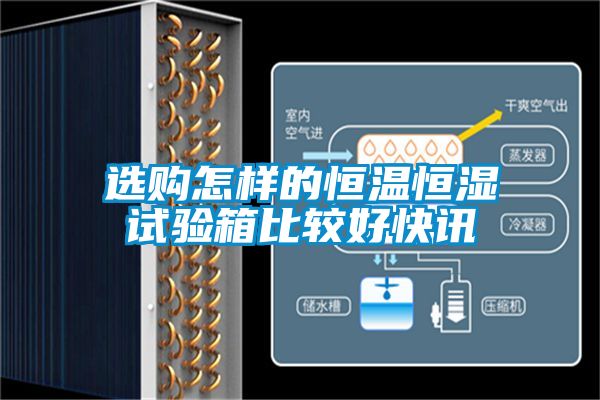 选购怎样的恒温恒湿试验箱比较好快讯