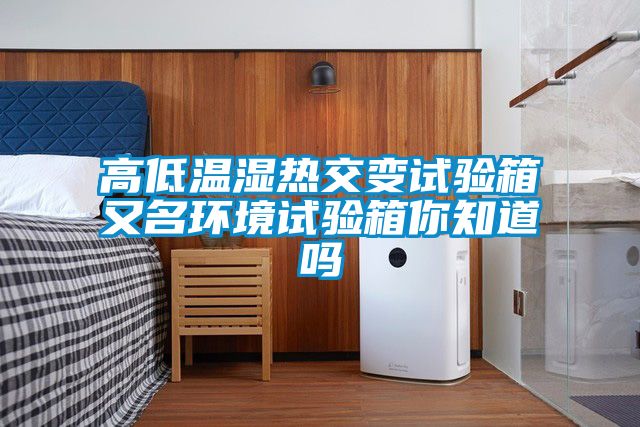 高低温湿热交变试验箱又名环境试验箱你知道吗
