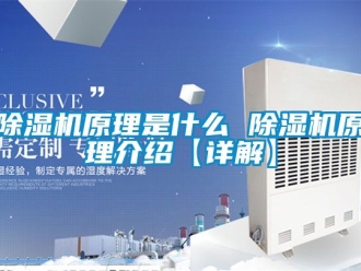 行业新闻除湿机原理是什么 除湿机原理介绍【详解】