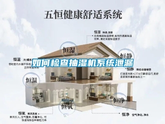 常见问题如何检查抽湿机系统泄漏