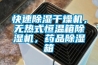快速除湿干燥机，无热式恒温箱除湿机，药品除湿箱